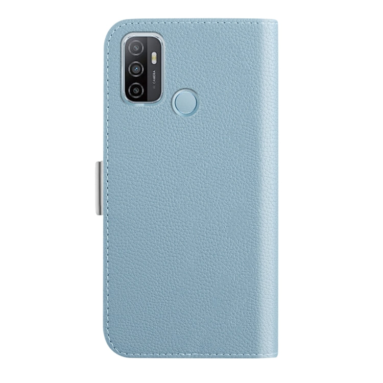 For OPPO A53s 4G Candy Color Litchi Texture Leather Phone Case