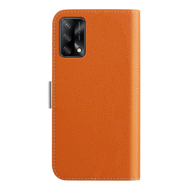 For OPPO A74 4G Candy Color Litchi Texture Leather Phone Case