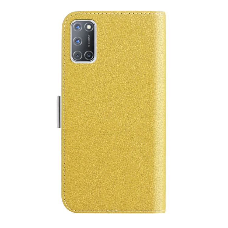 For OPPO A92 4G Candy Color Litchi Texture Leather Phone Case