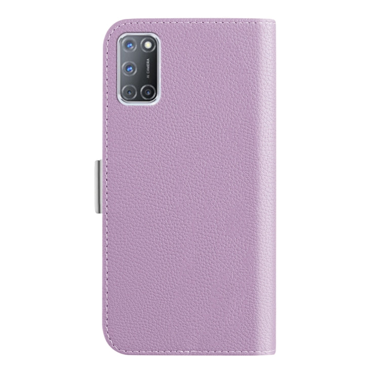 For OPPO A92 4G Candy Color Litchi Texture Leather Phone Case