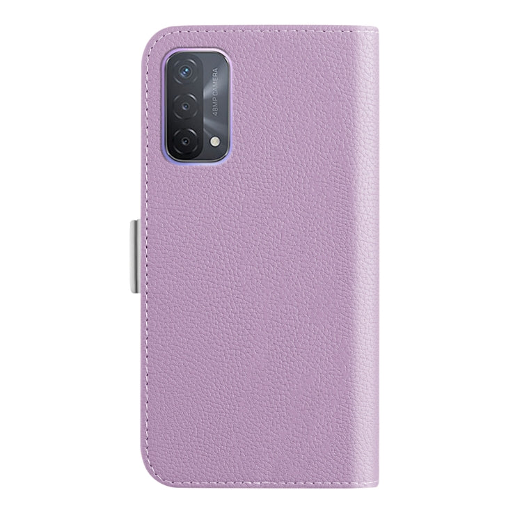 For OPPO A93 5G China Candy Color Litchi Texture Leather Phone Case