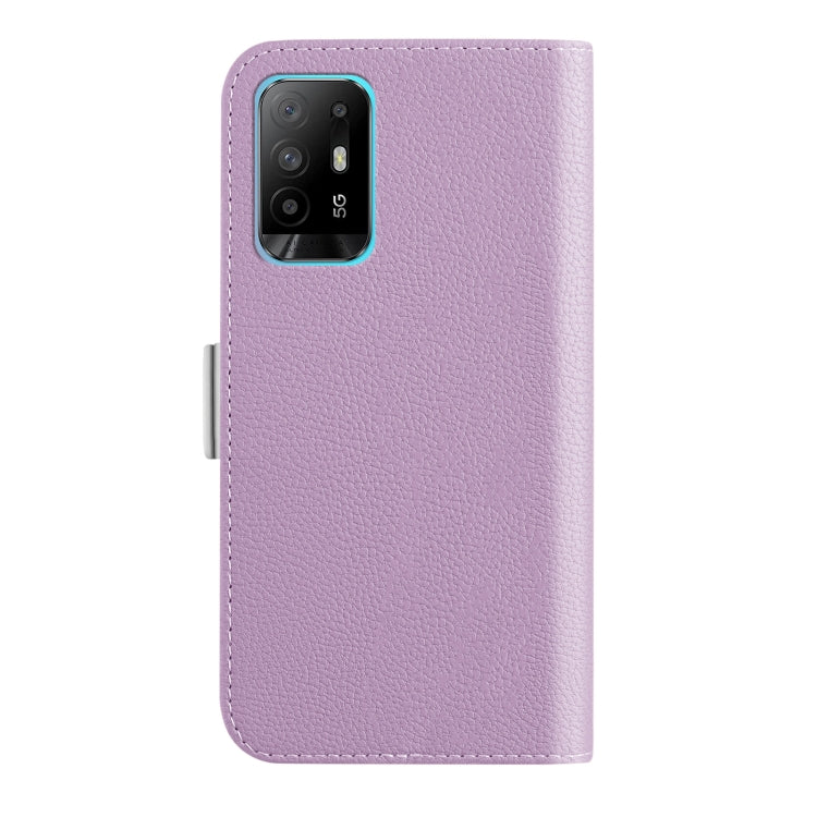For OPPO A94 5G Candy Color Litchi Texture Leather Phone Case