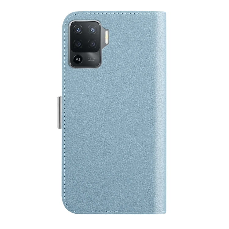 For OPPO A94 4G Candy Color Litchi Texture Leather Phone Case