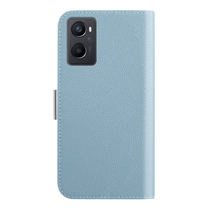 For OPPO A96 Foreign Candy Color Litchi Texture Leather Phone Case