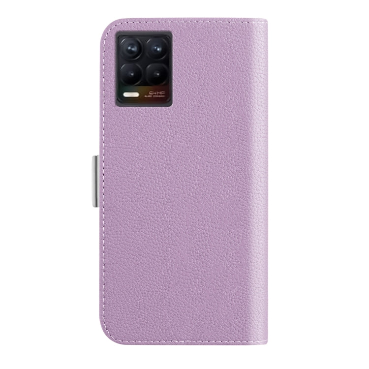 For OPPO Realme 8 4G Candy Color Litchi Texture Leather Phone Case