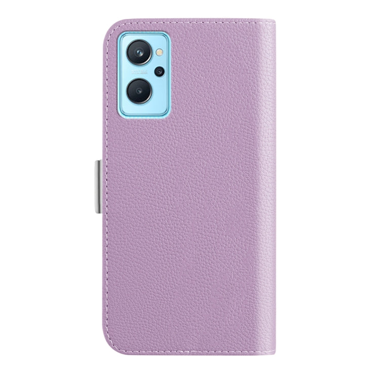 For OPPO Realme 9i Candy Color Litchi Texture Leather Phone Case