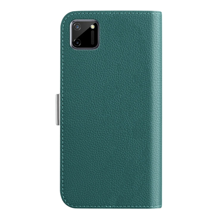 For OPPO Realme C11 Candy Color Litchi Texture Leather Phone Case