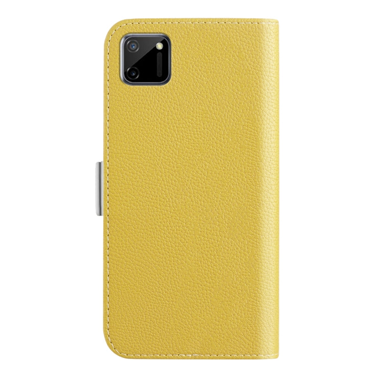 For OPPO Realme C11 Candy Color Litchi Texture Leather Phone Case