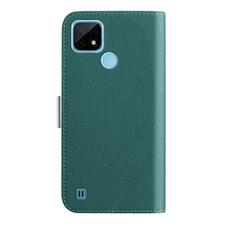 For OPPO Realme C21 Candy Color Litchi Texture Leather Phone Case