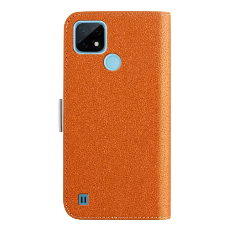 For OPPO Realme C21 Candy Color Litchi Texture Leather Phone Case