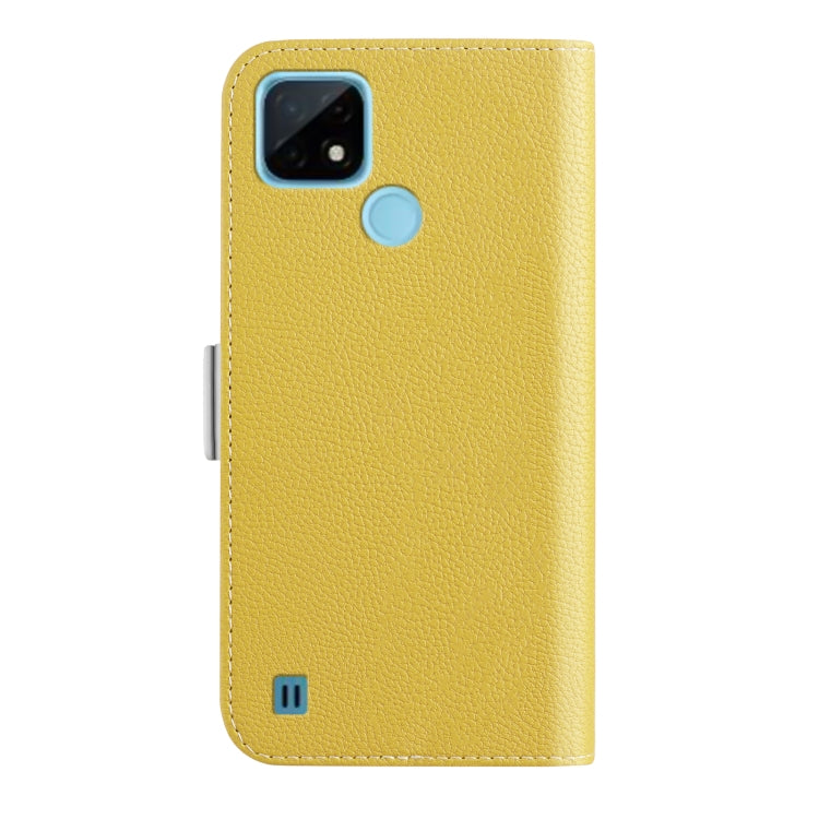 For OPPO Realme C21 Candy Color Litchi Texture Leather Phone Case