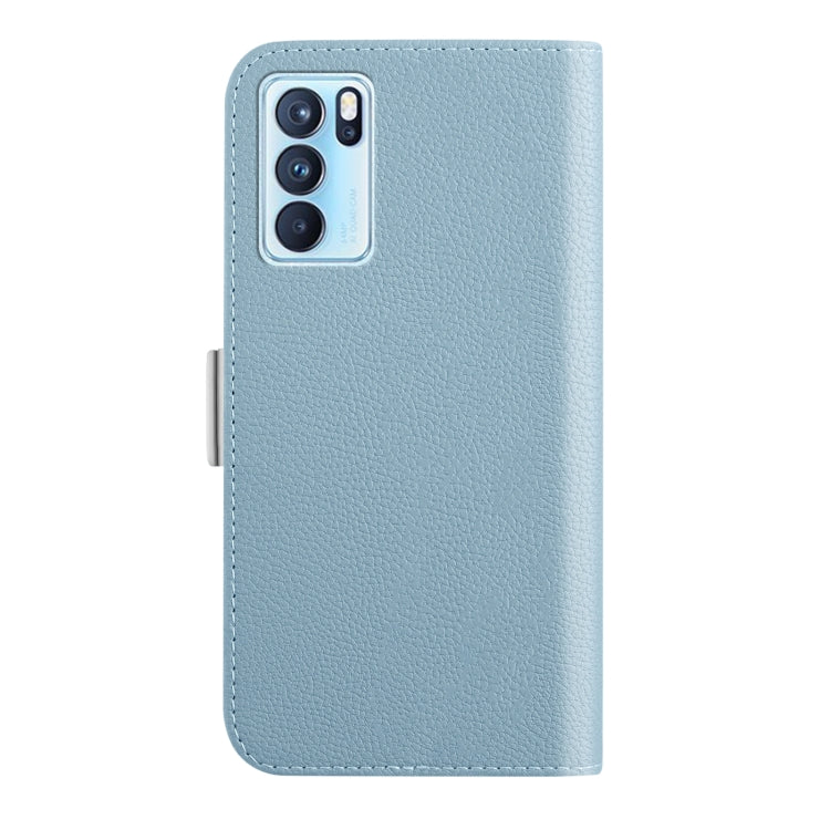 For OPPO Reno6 Pro 5G Foreign Candy Color Litchi Texture Leather Phone Case