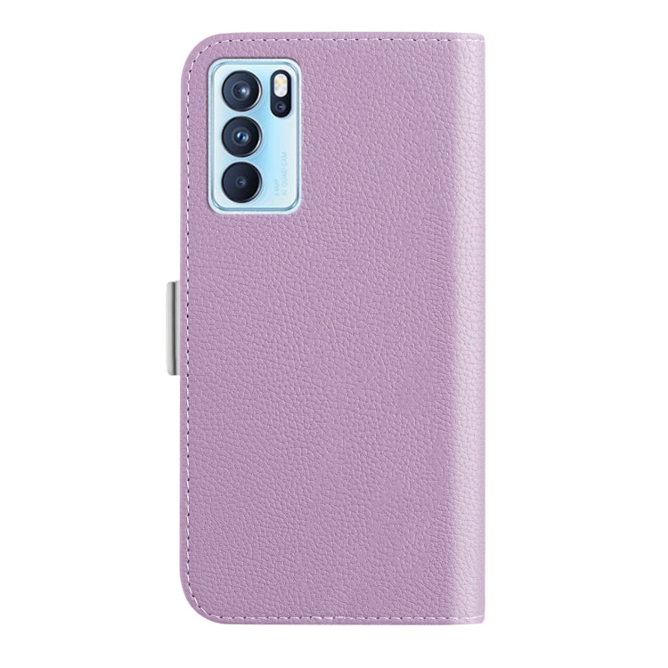 For OPPO Reno6 Pro 5G Foreign Candy Color Litchi Texture Leather Phone Case