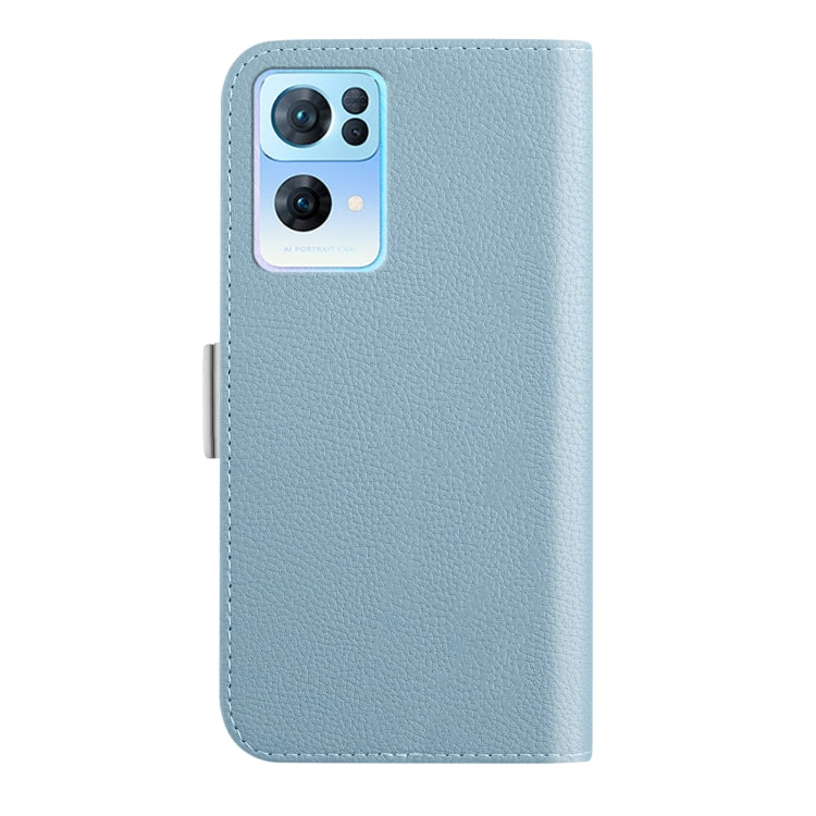 For OPPO Reno7 Pro 5G / 4G Candy Color Litchi Texture Leather Phone Case