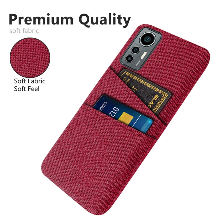 For Xiaomi 12 Lite Eurasian Cloth Coated Hard Plastic Card Slots Phone Case