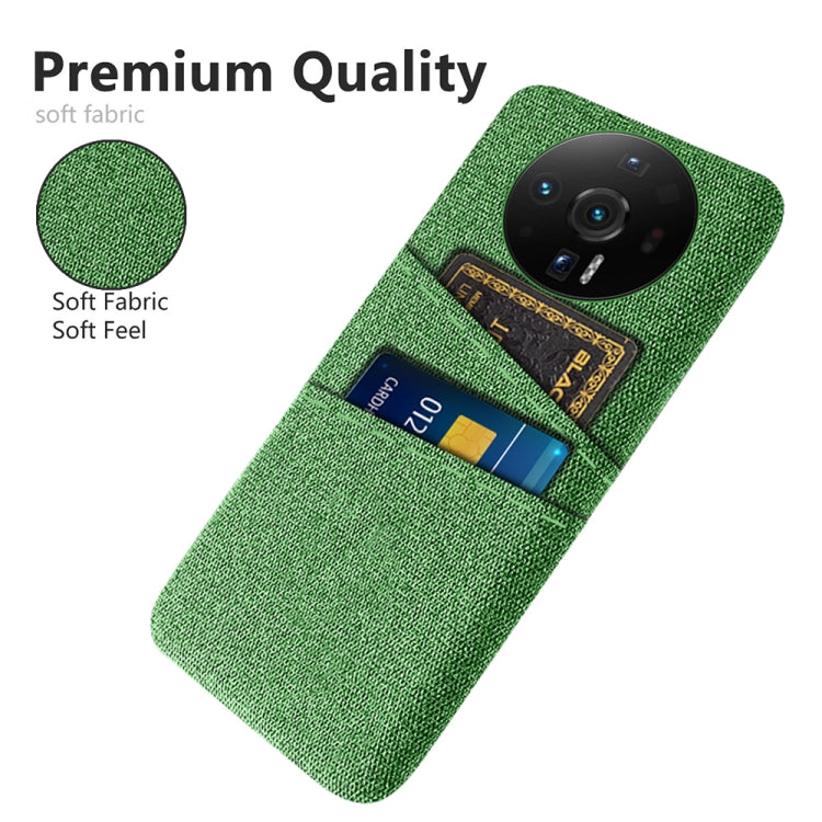 For Xiaomi 12S Ultra Cloth Coated Hard Plastic Card Slots Phone Case