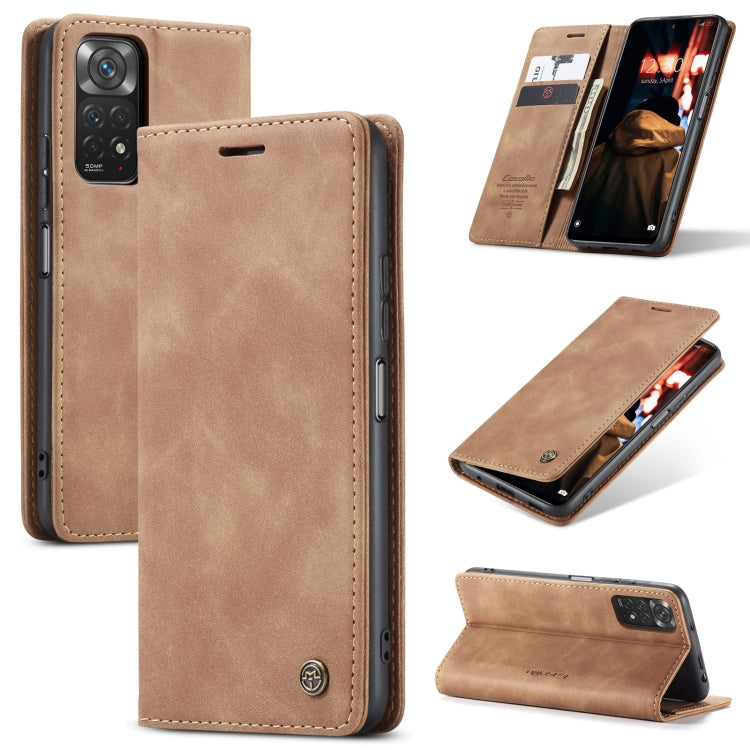 For Xiaomi Redmi Note 11 4G/Note 11S Global CaseMe 013 Multifunctional Horizontal Flip Leather Phone Case