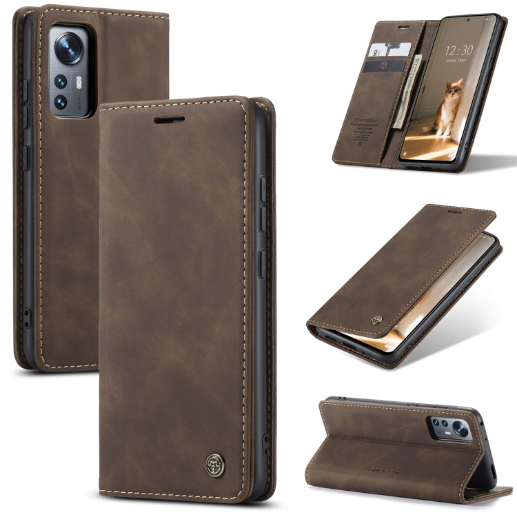 For Xiaomi 12/12X CaseMe 013 Multifunctional Horizontal Flip Leather Phone Case