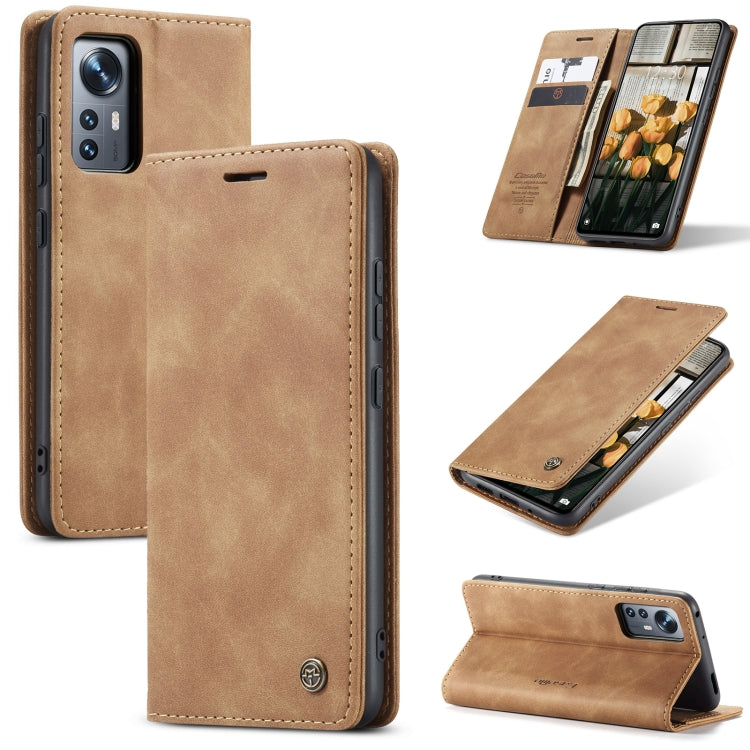 For Xiaomi 12/12X CaseMe 013 Multifunctional Horizontal Flip Leather Phone Case