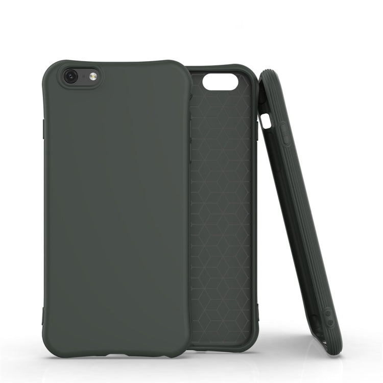 For iPhone 6 Plus Solid Color TPU Slim Shockproof Protective Case