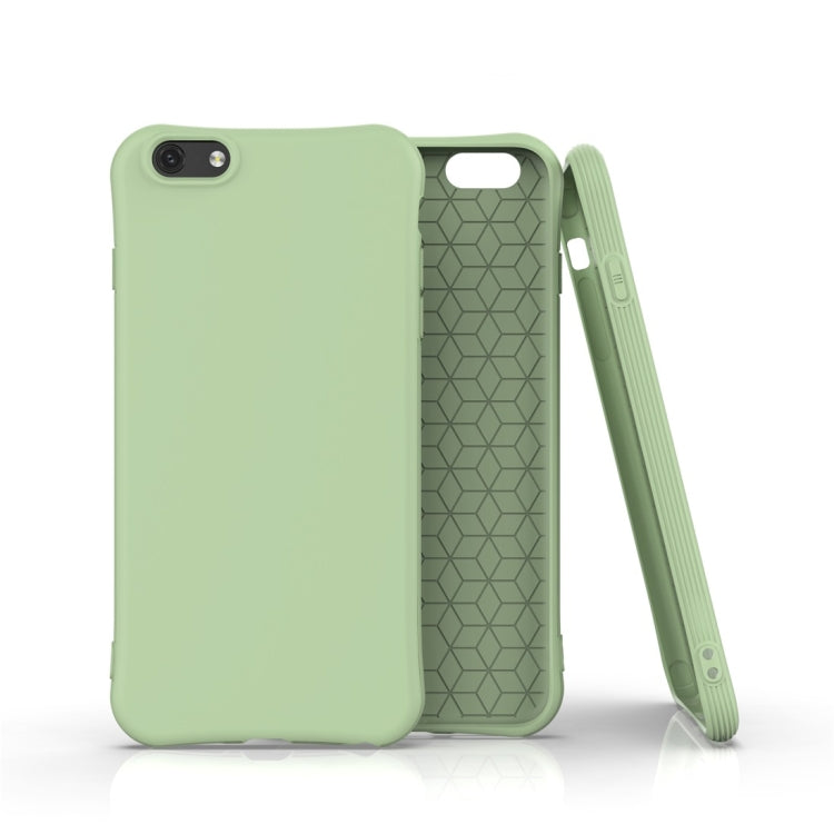 For iPhone 6 Plus Solid Color TPU Slim Shockproof Protective Case