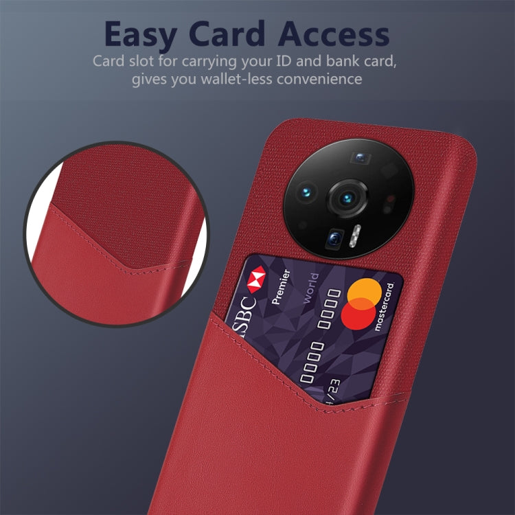 For Xiaomi 12S Ultra Cloth Texture Card Slot PC Leather Phone Case