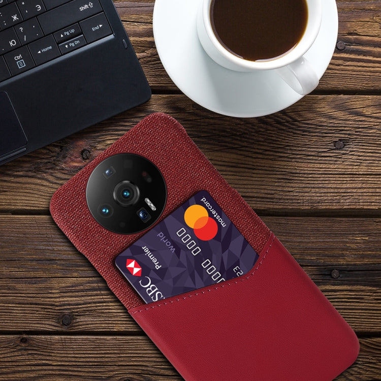 For Xiaomi 12S Ultra Cloth Texture Card Slot PC Leather Phone Case