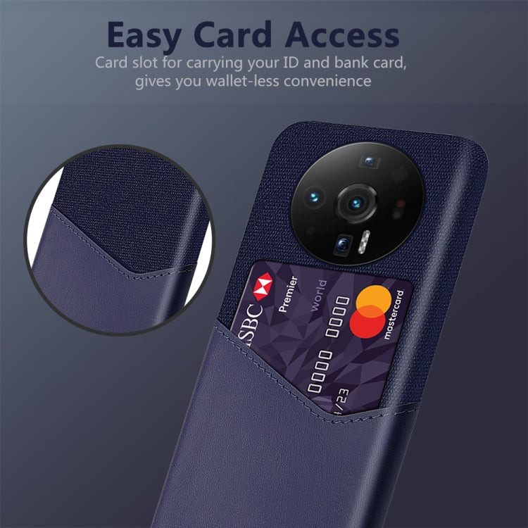 For Xiaomi 12S Ultra Cloth Texture Card Slot PC Leather Phone Case