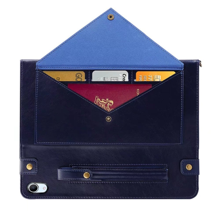 For iPad mini 6 Envelope Solid Color Leather Tablet Case