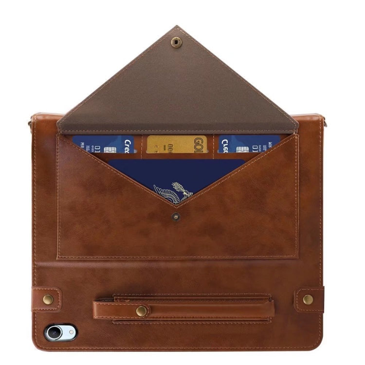For iPad mini 6 Envelope Solid Color Leather Tablet Case