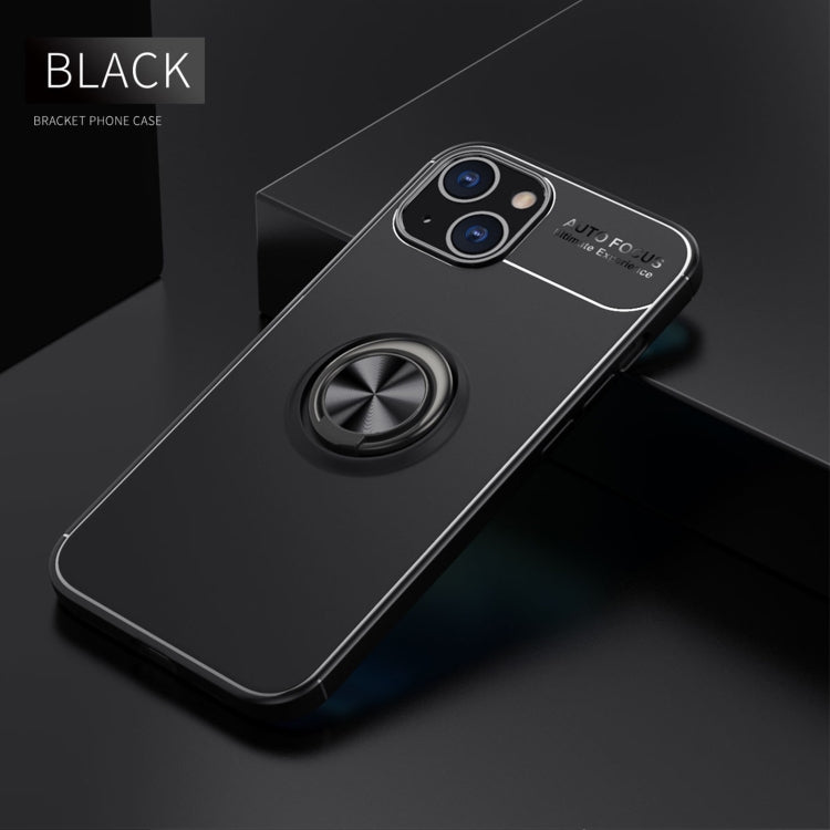 For iPhone 14 Metal Ring Holder TPU Phone Case