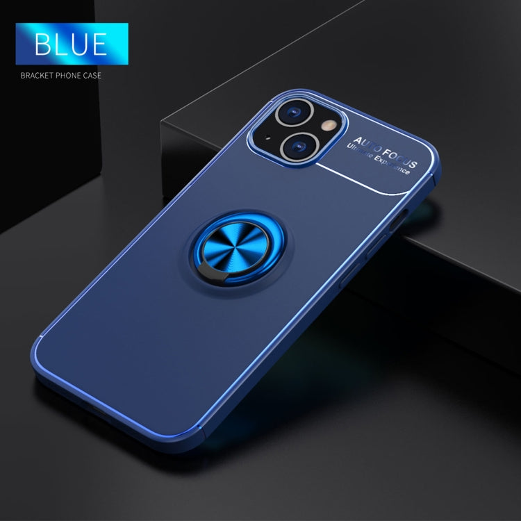 For iPhone 14 Metal Ring Holder TPU Phone Case