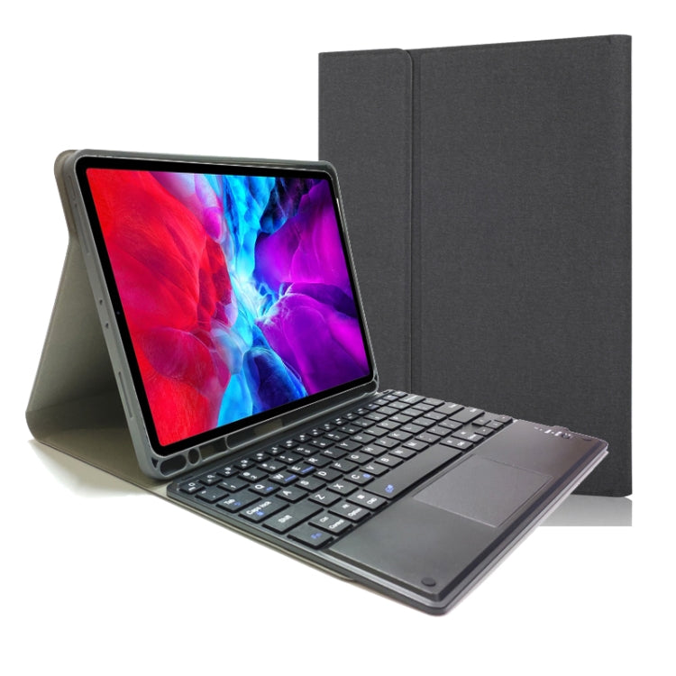 RK11C Detachable Touch Bluetooth Keyboard TPU Horizontal Flip Leather Tablet Case for iPad Pro 11 2020 / 2018 with Holder & Pen Slot