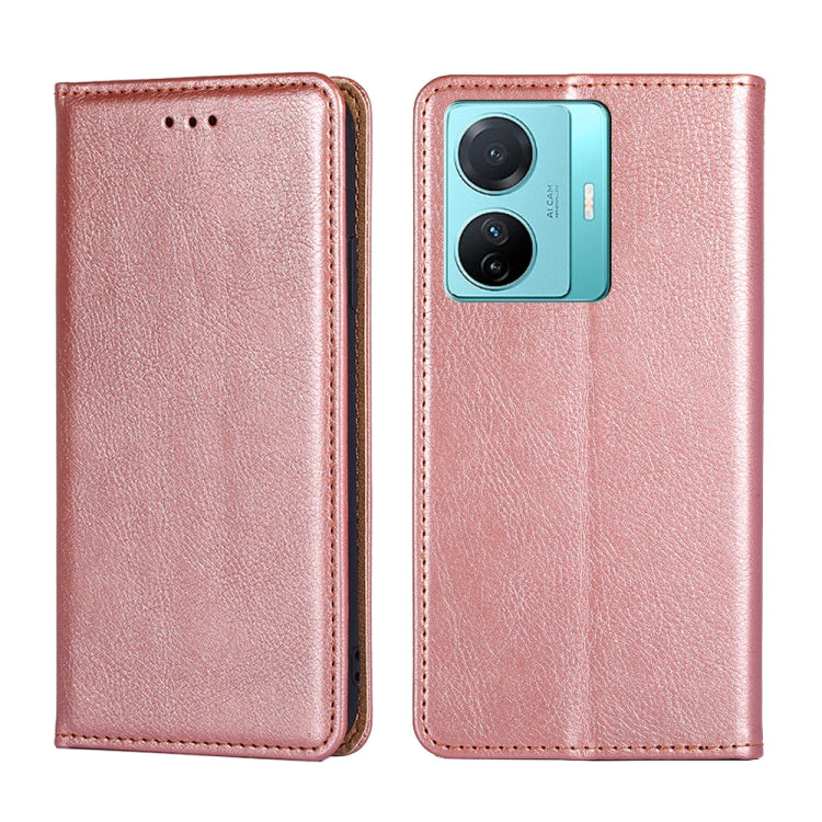 For vivo S15e 5G / T1 Snapdragon 778G Gloss Oil Solid Color Magnetic Leather Phone Case