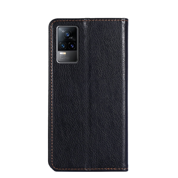 For vivo V21e 4G / Y73 2021 Gloss Oil Solid Color Magnetic Leather Phone Case