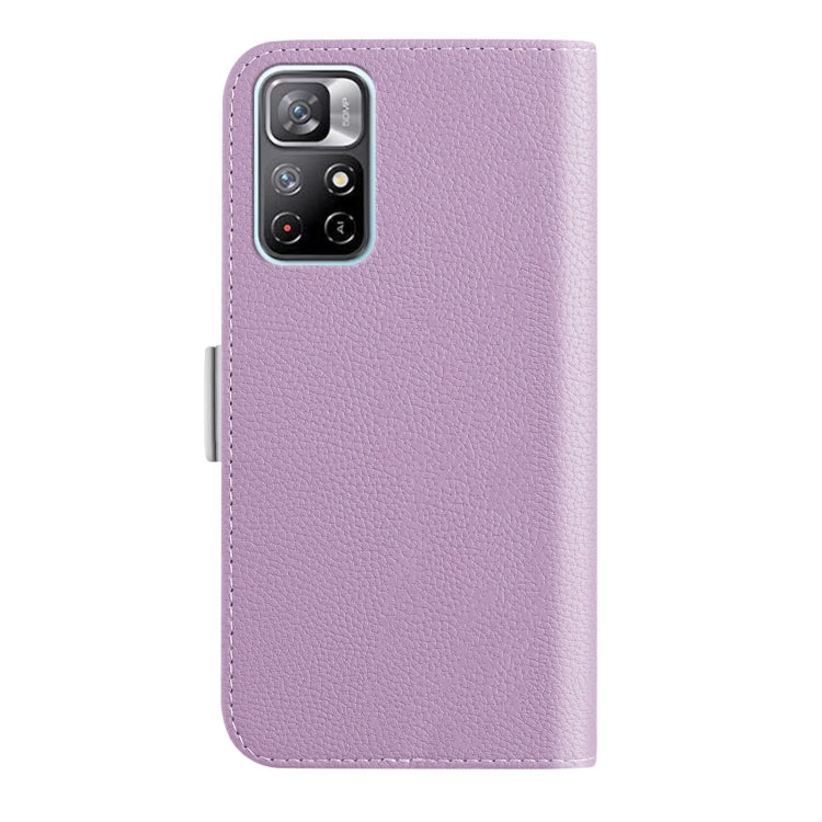 For Xiaomi Redmi Note 11 5G China Candy Color Litchi Texture Leather Phone Case