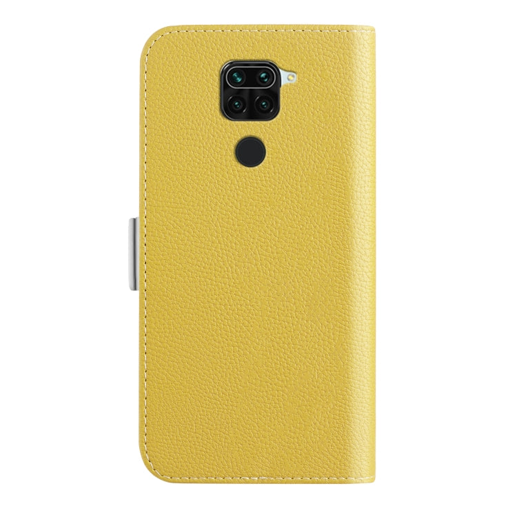 For Xiaomi Redmi Note 9 Candy Color Litchi Texture Leather Phone Case