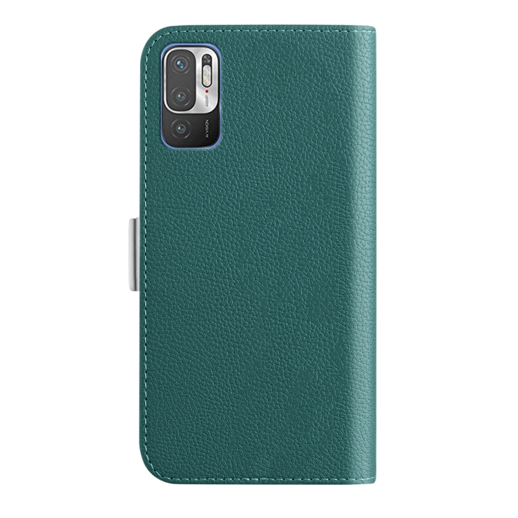 For Xiaomi Redmi Note 10 5G Candy Color Litchi Texture Leather Phone Case