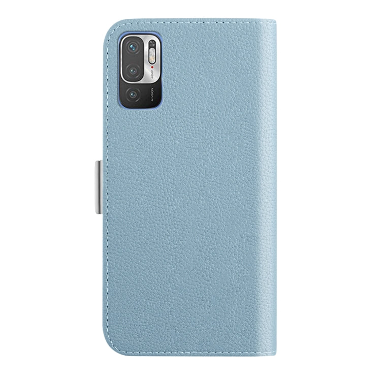 For Xiaomi Redmi Note 10 5G Candy Color Litchi Texture Leather Phone Case