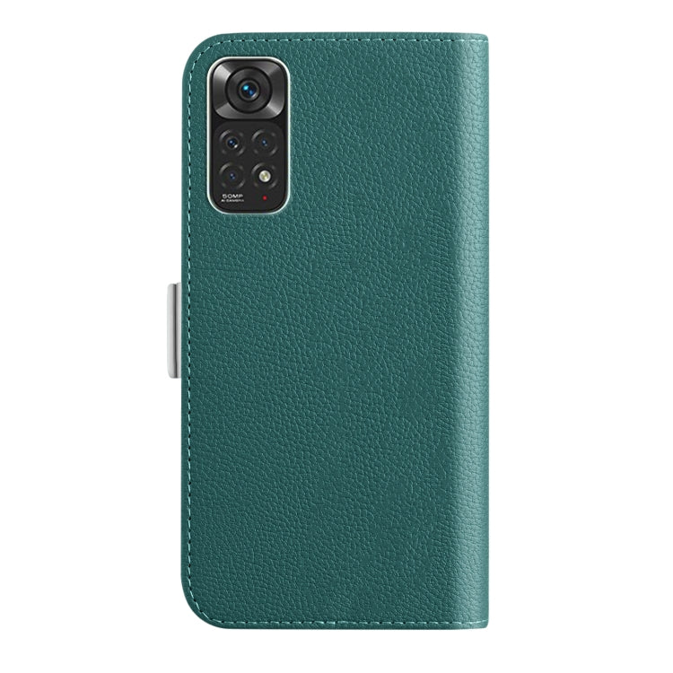 For Xiaomi Redmi Note 11 4G Foreign Candy Color Litchi Texture Leather Phone Case