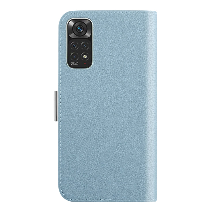 For Xiaomi Redmi Note 11 4G Foreign Candy Color Litchi Texture Leather Phone Case
