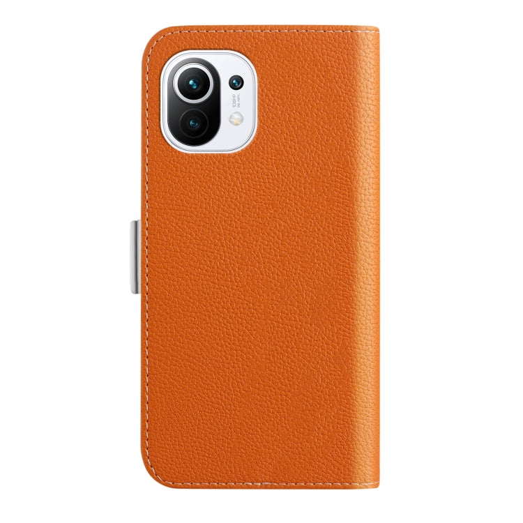 For Xiaomi Mi 11 Lite Candy Color Litchi Texture Leather Phone Case