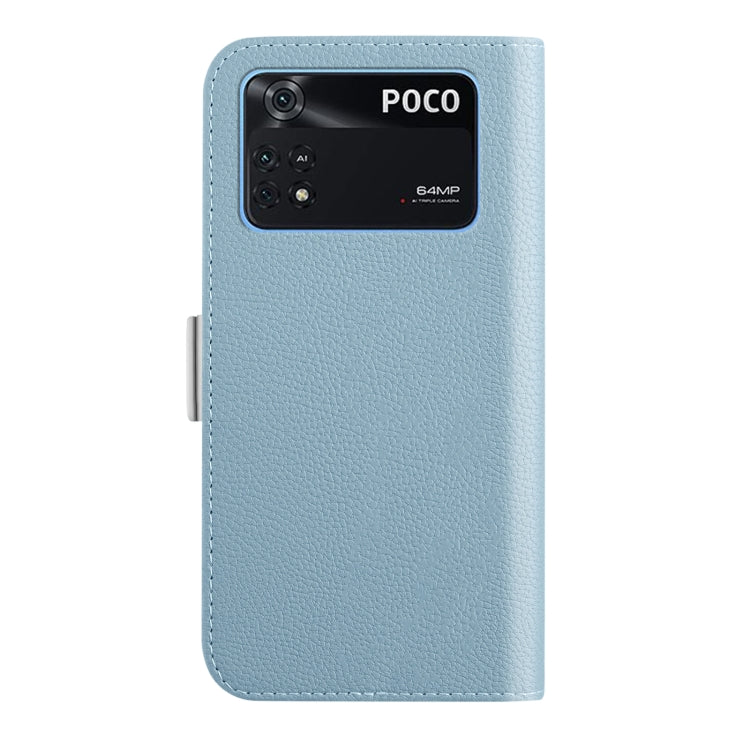 For Xiaomi Poco M4 Pro 4G Candy Color Litchi Texture Leather Phone Case