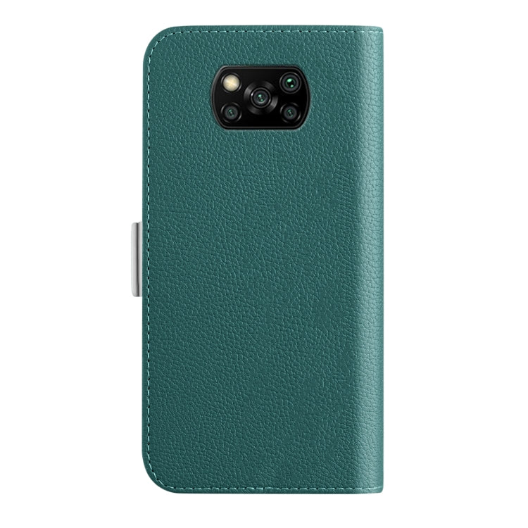 For Xiaomi Poco X3 NFC Candy Color Litchi Texture Leather Phone Case