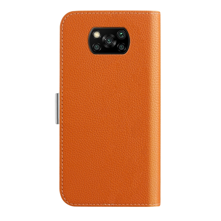 For Xiaomi Poco X3 NFC Candy Color Litchi Texture Leather Phone Case