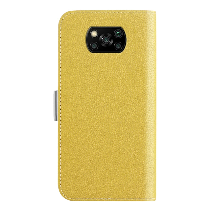For Xiaomi Poco X3 NFC Candy Color Litchi Texture Leather Phone Case