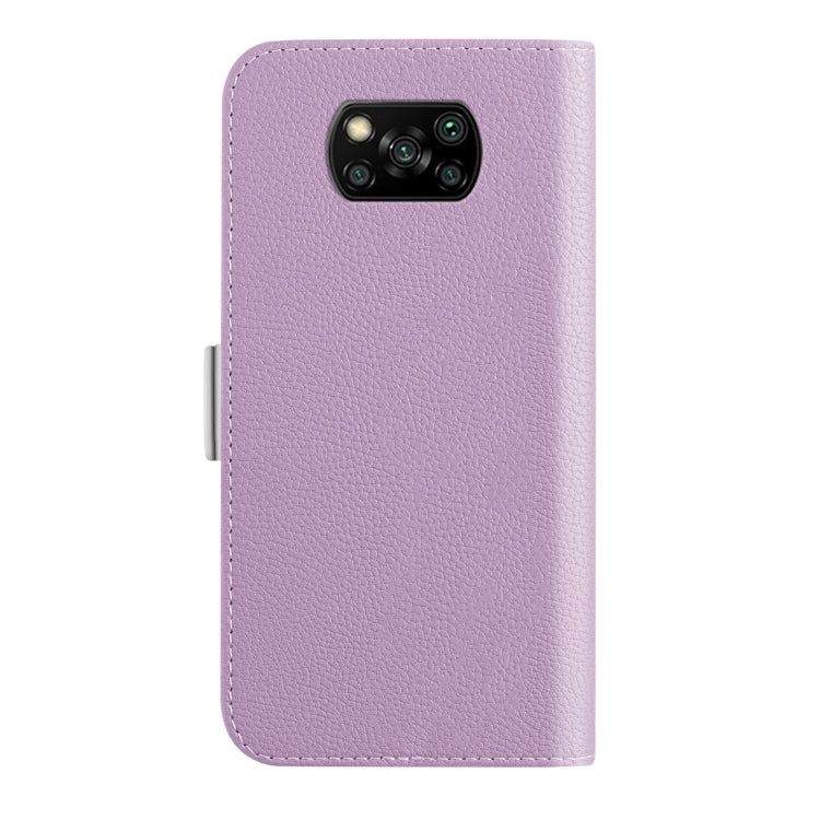 For Xiaomi Poco X3 NFC Candy Color Litchi Texture Leather Phone Case