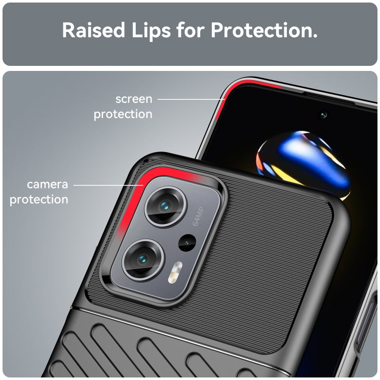 For Xiaomi Poco X4 GT Thunderbolt Shockproof TPU Protective Soft Phone Case