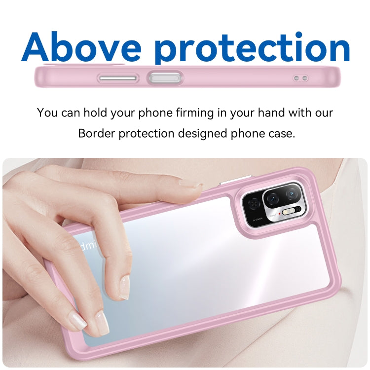 For Xiaomi Redmi Note 10 5G Colorful Series Acrylic + TPU Phone Case