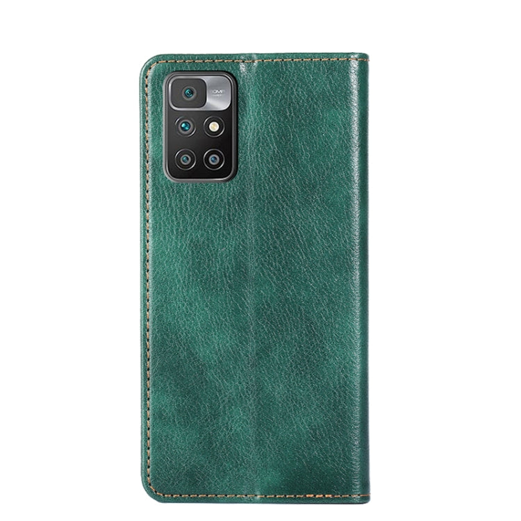 For Xiaomi Redmi 10 Gloss Oil Solid Color Magnetic Leather Phone Case